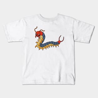 Kawaii centipede Kids T-Shirt